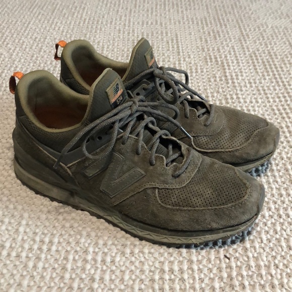 new balance 574 sport suede olive